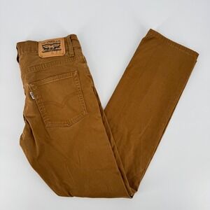 Levi's 511‎ Slim Brown Stretch Jeans Pants Men's 27x27 Tobacco Twill
